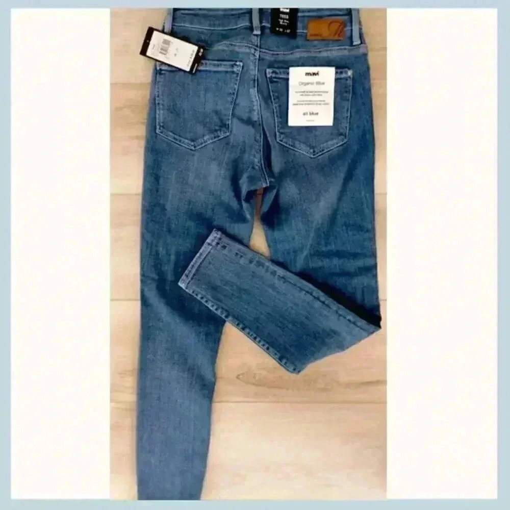 Mavi Tess Jeans High Rise Skinny, Size: 25, Straight Leg Jeans, Button Down Jean - Picture 4 of 8